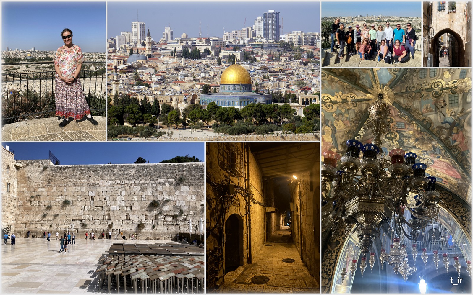 Collage of notable sites from study abroad in Israel_Tanya Iretskaia